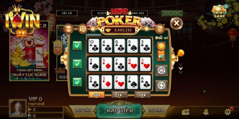 Giới thiệu khái quát về trò chơi Poker Iwin